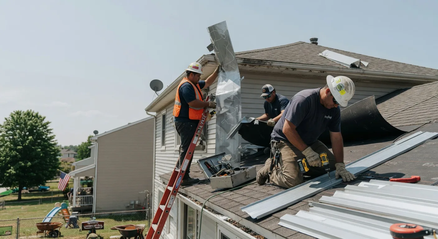 Storm Damage Metal Roof Repair in Fort Valley, VA